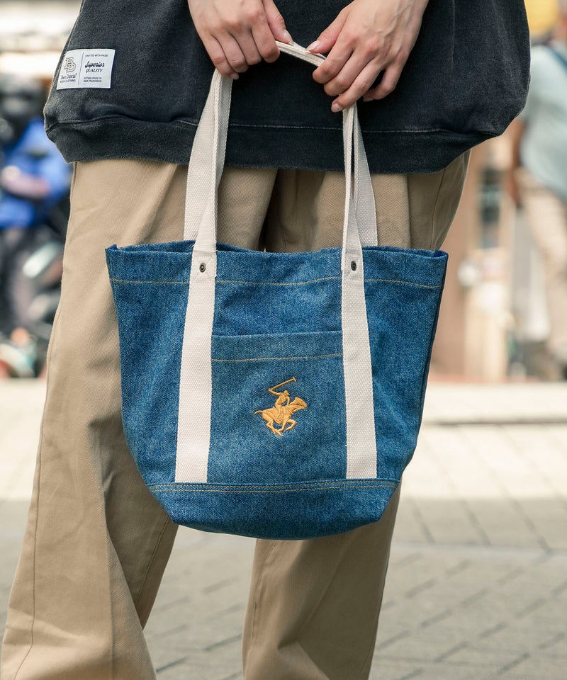 デニムトートバッグ【BEVERLY HILLS POLO CLUB/ビバリーヒルズポロクラブ】