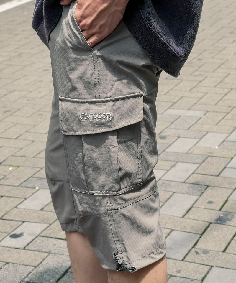 ストレッチリップストップ クロップドパンツ ７分丈 速乾 UVカット【OUTDOOR PRODUCTS/アウトドアプロダクツ】