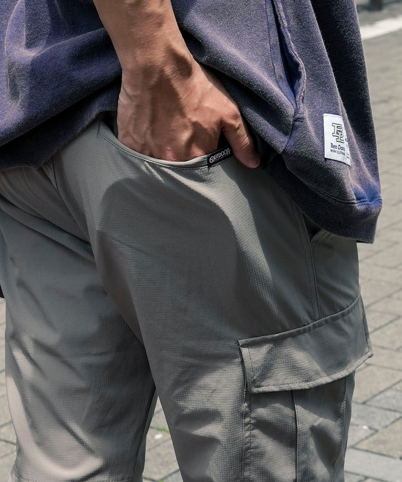 ストレッチリップストップ クロップドパンツ ７分丈 速乾 UVカット【OUTDOOR PRODUCTS/アウトドアプロダクツ】