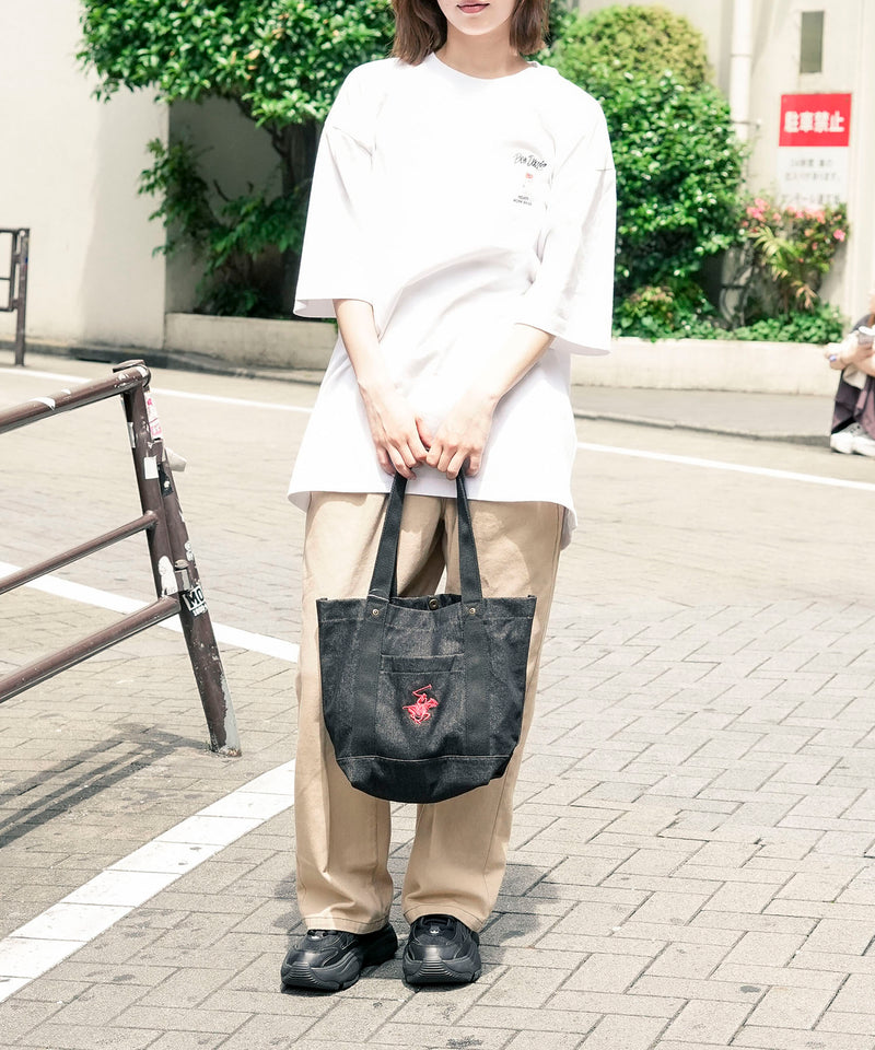 デニムトートバッグ【BEVERLY HILLS POLO CLUB/ビバリーヒルズポロクラブ】