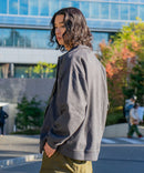 フェイク スエード ワンポイント刺繍 フルジップブルゾン UNIIT