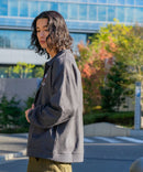 フェイク スエード ワンポイント刺繍 フルジップブルゾン UNIIT