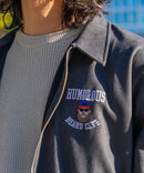 フェイク スエード ワンポイント刺繍 フルジップブルゾン UNIIT