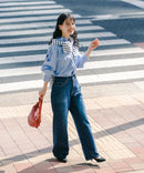 デニムワイドパンツ【C-FORT POINT/フォートポイント】