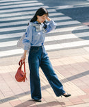 デニムワイドパンツ【C-FORT POINT/フォートポイント】