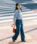 デニムワイドパンツ【C-FORT POINT/フォートポイント】