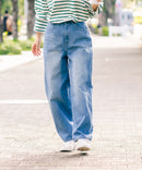 デニムカーブパンツ【C-FORT POINT/フォートポイント】