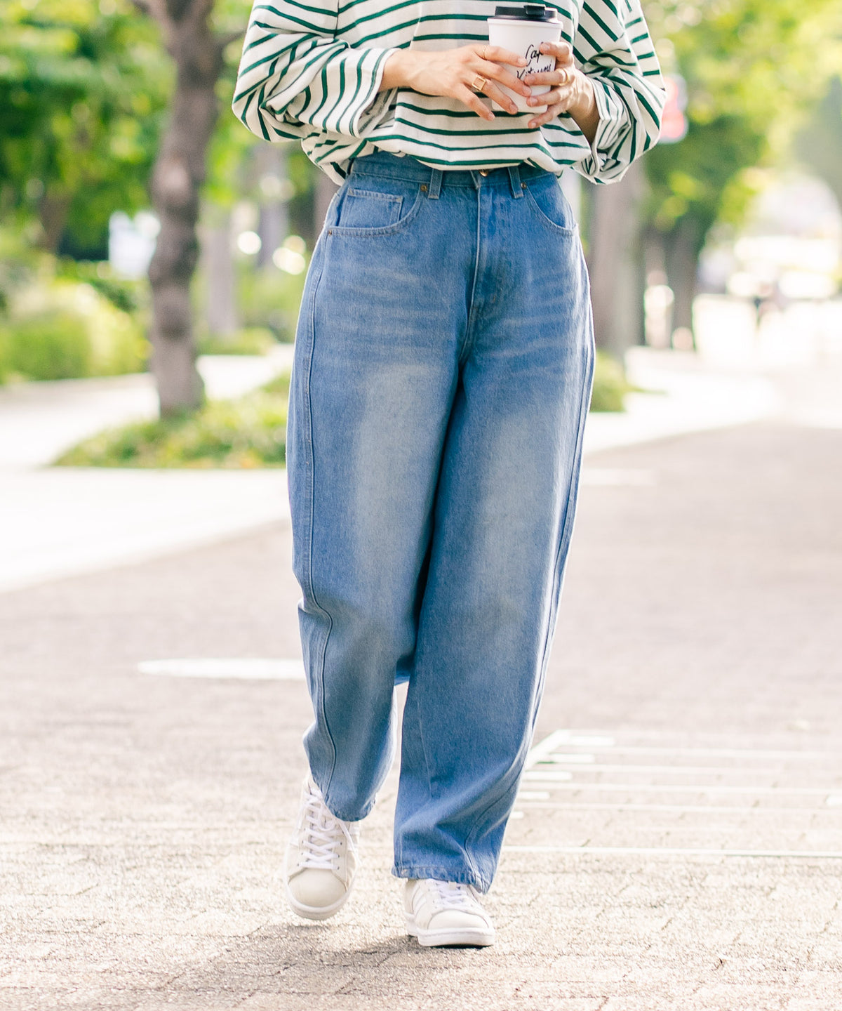 デニムカーブパンツ【C-FORT POINT/フォートポイント】