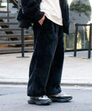 ふわふわ もこもこ エコファー フェイクファー イージーパンツ 防寒 UNIIT ユニット