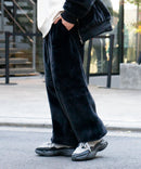 ふわふわ もこもこ エコファー フェイクファー イージーパンツ 防寒 UNIIT ユニット