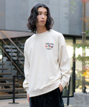 フェイク スエード ワンポイント 刺繍 クルーネック UNIIT ユニット