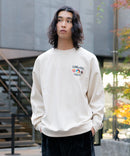 フェイク スエード ワンポイント 刺繍 クルーネック UNIIT ユニット