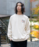 フェイク スエード ワンポイント 刺繍 クルーネック UNIIT ユニット