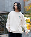 フェイク スエード ワンポイント 刺繍 クルーネック UNIIT ユニット