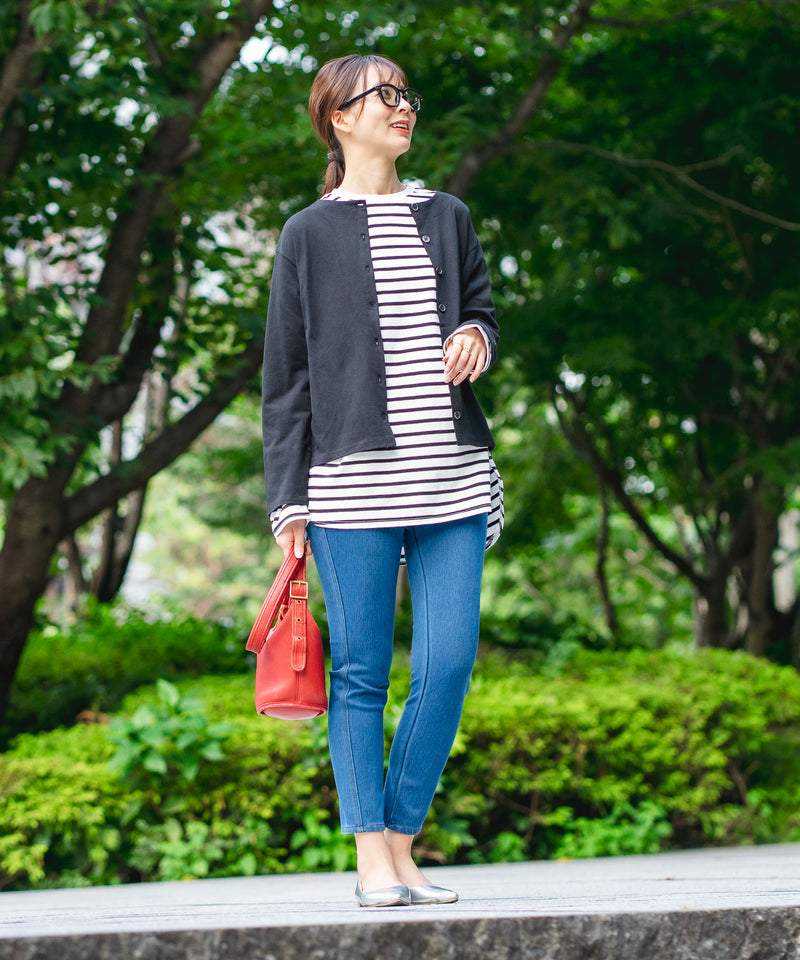 【C-FORT POINT】ポカポカ 裏地 デニムスキニーパンツ