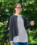 【FORT POINT/フォートポイント】バスク天竺 クルーネック カーディガン