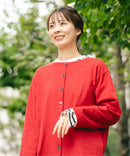 【FORT POINT/フォートポイント】バスク天竺 クルーネック カーディガン