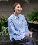 【U.S. POLO ASSN./ユーエスポロアッスン】ワンポイントロゴ刺繍 ブロードシャツ