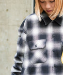 【DICKIES/ディッキーズ】ピーチ起毛 ツイルワークシャツ チェック オーバーサイズ