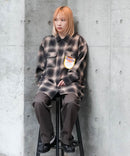 【DICKIES/ディッキーズ】ピーチ起毛 ツイルワークシャツ チェック オーバーサイズ