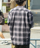 【DICKIES/ディッキーズ】ピーチ起毛 ツイルワークシャツ チェック オーバーサイズ