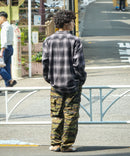 【DICKIES/ディッキーズ】ピーチ起毛 ツイルワークシャツ チェック オーバーサイズ