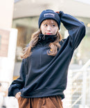 裏毛 ボリューム 袖 ハーフジップ US POLO LADIES レディース ❘ジーンズメイト公式オンラインショップ