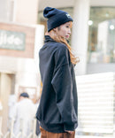 裏毛 ボリューム 袖 ハーフジップ US POLO LADIES レディース ❘ジーンズメイト公式オンラインショップ