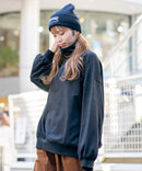 裏毛 ボリューム 袖 ハーフジップ US POLO LADIES レディース ❘ジーンズメイト公式オンラインショップ