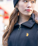 裏毛 ボリューム 袖 ハーフジップ US POLO LADIES レディース ❘ジーンズメイト公式オンラインショップ