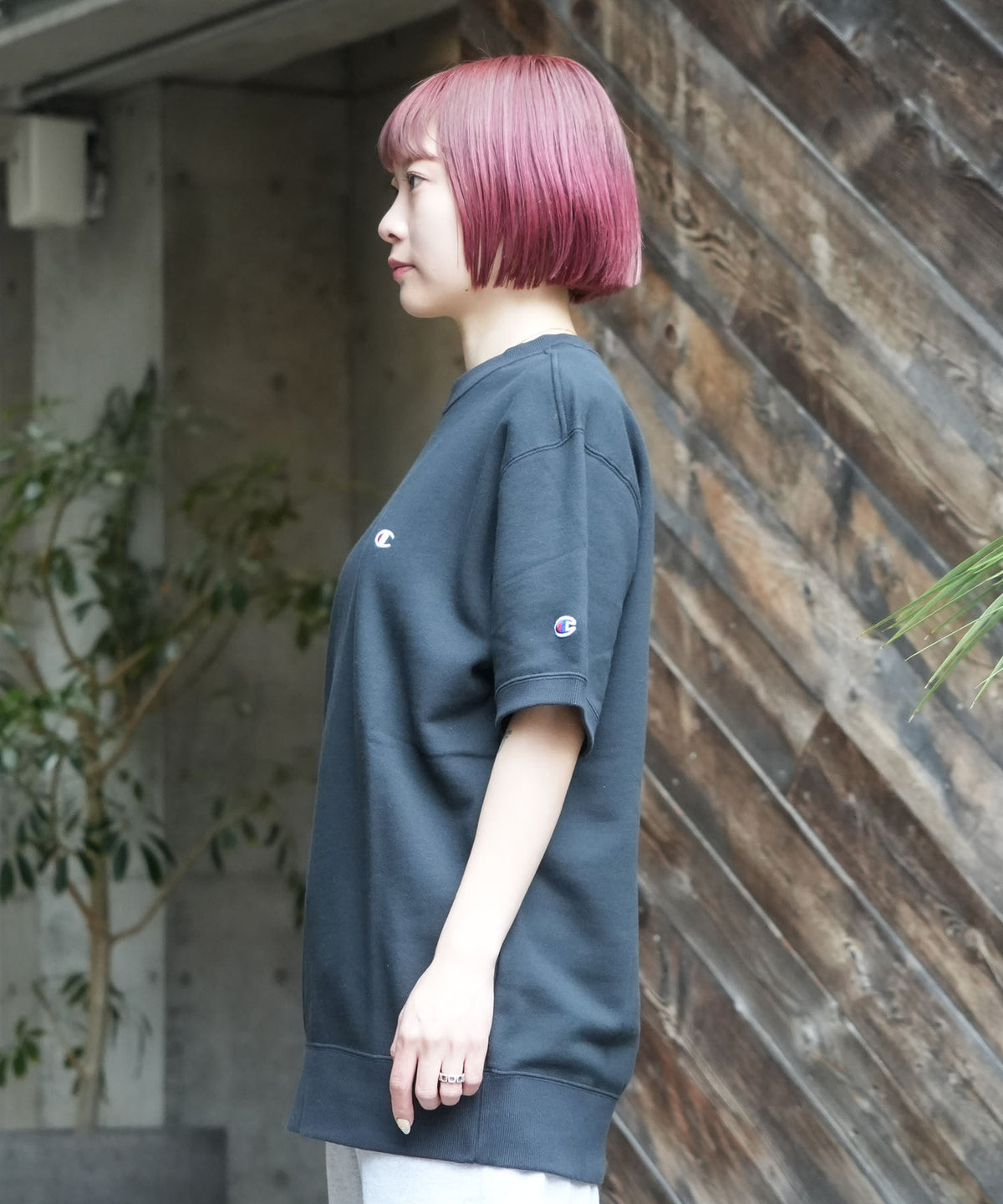 CHAMPION/チャンピオン】半袖 裏毛スウェットシャツ USAコットン