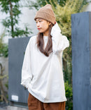 【SAVIER/サビアー】オーバーサイズ ロングTシャツ バックプリント ウェーブプリント ❘ジーンズメイト公式オンラインショップ