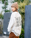 【SAVIER/サビアー】オーバーサイズ ロングTシャツ バックプリント ウェーブプリント ❘ジーンズメイト公式オンラインショップ