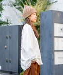 【SAVIER/サビアー】オーバーサイズ ロングTシャツ バックプリント ウェーブプリント ❘ジーンズメイト公式オンラインショップ