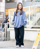 【UNIIT × RED CAP GIRL】 ワンポイント 襟配色 ダンボール ハーフジップ ポロ