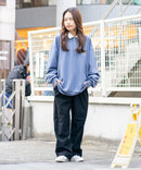 【UNIIT × RED CAP GIRL】 ワンポイント 襟配色 ダンボール ハーフジップ ポロ