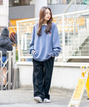 【UNIIT × RED CAP GIRL】 ワンポイント 襟配色 ダンボール ハーフジップ ポロ