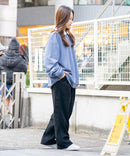 【UNIIT × RED CAP GIRL】 ワンポイント 襟配色 ダンボール ハーフジップ ポロ