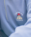 【UNIIT × RED CAP GIRL】 ワンポイント 襟配色 ダンボール ハーフジップ ポロ