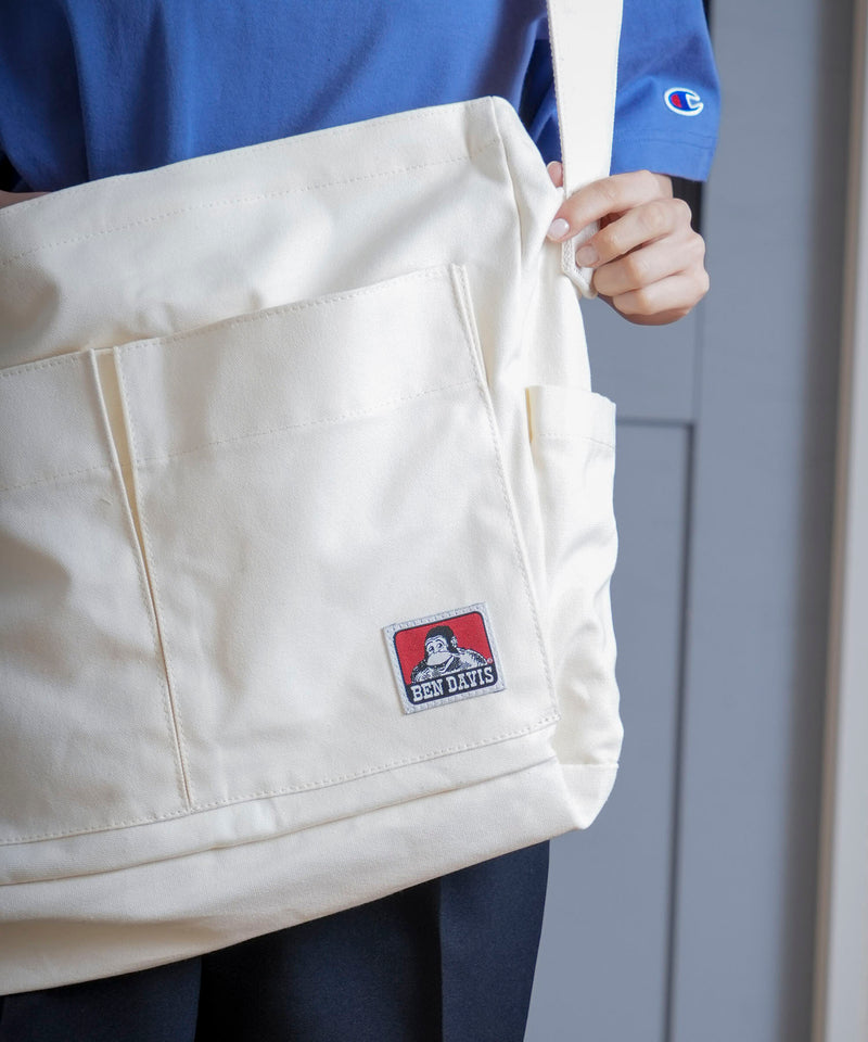 POCKET BIG CANVAS SHOULDER BAG【BEN DAVIS/ベンデイビス】