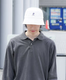 【BEVERLY HILLS POLO CLUB/ビバリーヒルズポロクラブ】【夏でも蒸れずに涼しい】オックス バケットハット 通気性抜群 綿100% ワンポイント刺繍