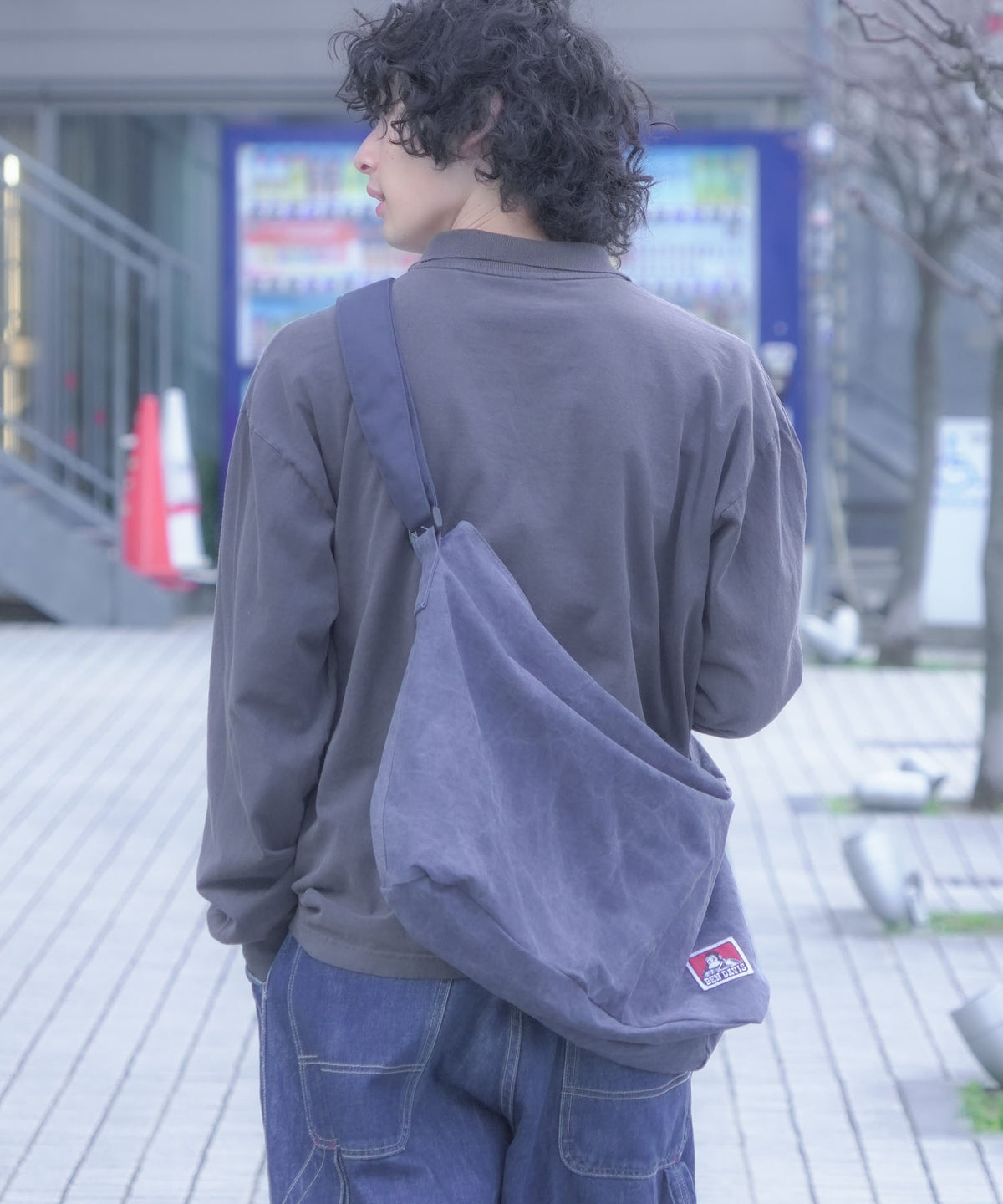 BEN DAVIS/ベンデイビス】ピグメントキャンバスショルダーバッグ