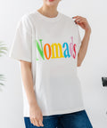 【C-FORT POINT/フォートポイント】カラフルロゴプリント ワイドシルエットTシャツ 韓国ファッション 部屋着 ワンマイル 春夏 ゆったり 綿100% アイボリー FREE ❘ジーンズメイト公式オンラインショップ