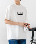 【CONVERSE/コンバース】JACK PURCELL プリントＴシャツ 綿100% ジャックパーセル アメカジ ストリート カジュアル シンプル ブランドアイコン 白 黒