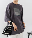 【C-FORTPOINT/フォートポイント】刺繍 7分袖チュニックTシャツ チャコールグレー FREE ❘ジーンズメイト公式オンラインショップ