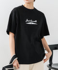 【CONVERSE/コンバース】JACK PURCELL プリントＴシャツ 綿100% ジャックパーセル アメカジ ストリート カジュアル シンプル ブランドアイコン 白 黒