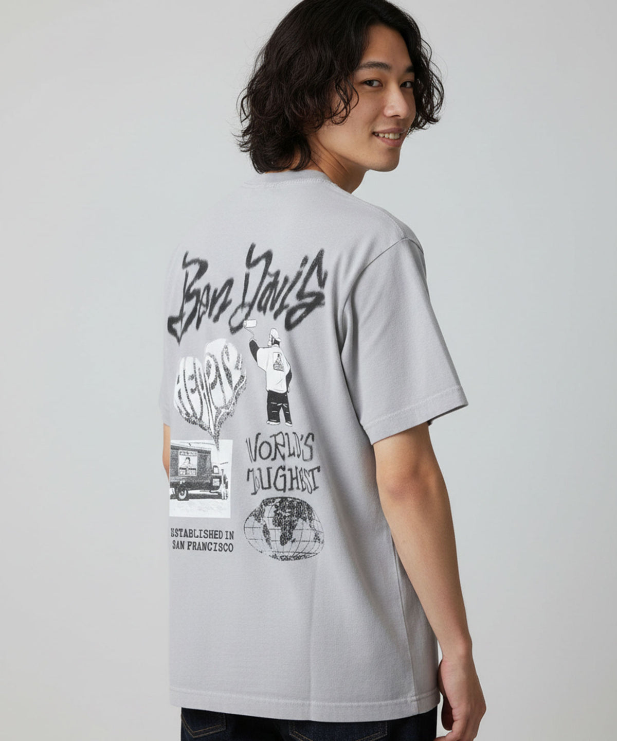 BEN DAVIS/ベンデイビス】パウダーブリーチ加工 ヴィンテージ加工