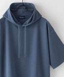 ポンチ フェイク レイヤード 7分袖 Tパーカー カットソー 接触冷感 吸水速乾 BLUE STANDARD ブルースタンダード