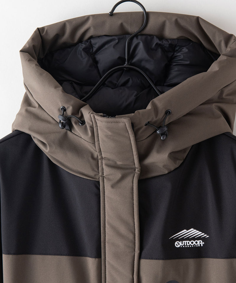 LADIES レディース 切替 中綿 フード ジャケット OUTDOOR PRODUCTS アウトドアプロダクツ