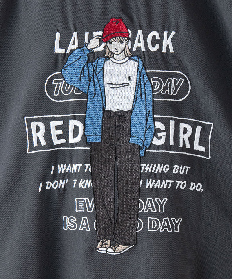 【UNIIT × RED CAP GIRL 】ナチュラル ストレッチ ルーズ シャツ